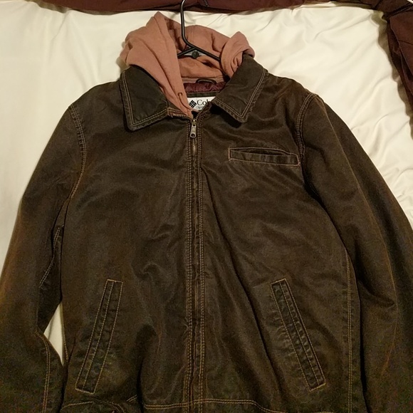 Columbia Faux Suede Leather Jacket 